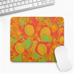 Orange Garden Large Mousepads by Valentinaart