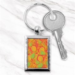 Orange Garden Key Chains (rectangle)  by Valentinaart