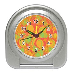 Orange Garden Travel Alarm Clocks