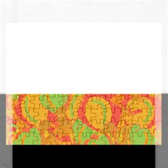 Orange Garden Rectangular Jigsaw Puzzl