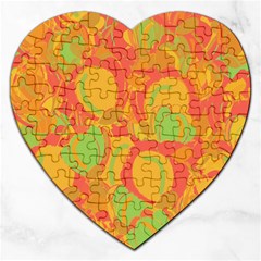 Orange Garden Jigsaw Puzzle (heart)