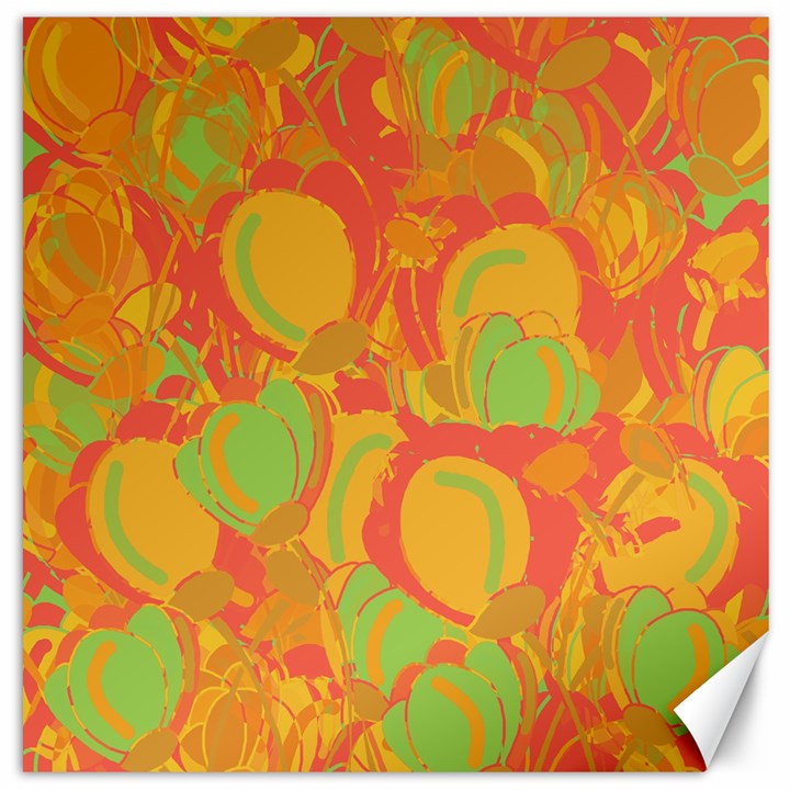 Orange garden Canvas 20  x 20  