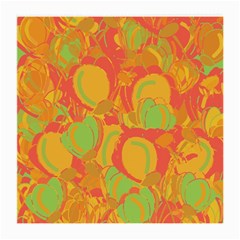 Orange Garden Medium Glasses Cloth (2-side) by Valentinaart