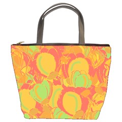 Orange Garden Bucket Bags