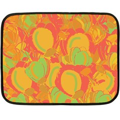 Orange Garden Fleece Blanket (mini) by Valentinaart