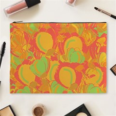 Orange Garden Cosmetic Bag (xl) by Valentinaart