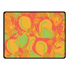 Orange Garden Fleece Blanket (small) by Valentinaart