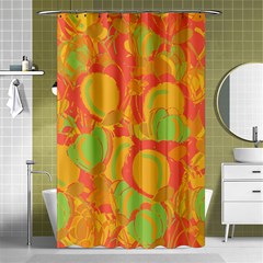 Orange Garden Shower Curtain 48  X 72  (small)  by Valentinaart