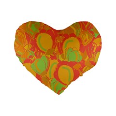 Orange Garden Standard 16  Premium Heart Shape Cushions