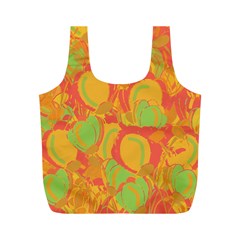 Orange Garden Full Print Recycle Bags (m) 