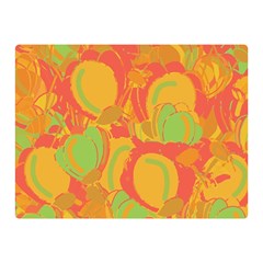 Orange Garden Double Sided Flano Blanket (mini)  by Valentinaart