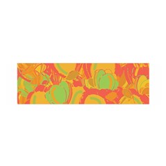 Orange Garden Satin Scarf (oblong)