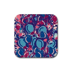 Blue Garden Rubber Coaster (square) 