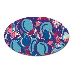 Blue Garden Oval Magnet