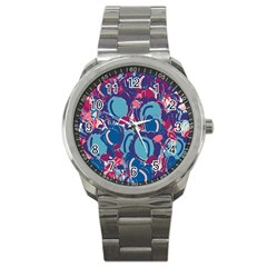 Blue Garden Sport Metal Watch