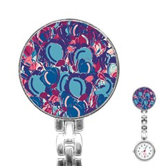 Blue Garden Stainless Steel Nurses Watch