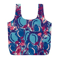 Blue Garden Full Print Recycle Bags (l) 