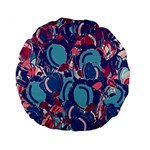 Blue garden Standard 15  Premium Flano Round Cushions Front