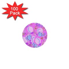 Pink Garden 1  Mini Buttons (100 Pack) 