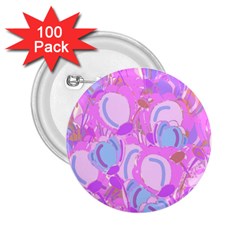 Pink Garden 2 25  Buttons (100 Pack) 