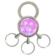 Pink Garden 3-ring Key Chains by Valentinaart