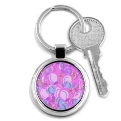 Pink Garden Key Chains (round)  by Valentinaart