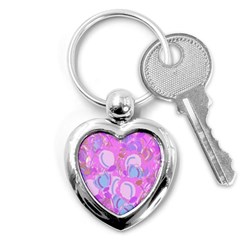 Pink Garden Key Chains (heart)  by Valentinaart