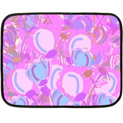 Pink Garden Double Sided Fleece Blanket (mini)  by Valentinaart