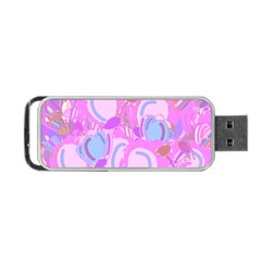 Pink Garden Portable Usb Flash (two Sides) by Valentinaart