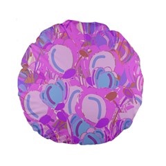 Pink Garden Standard 15  Premium Round Cushions