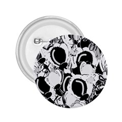 Black And White Garden 2 25  Buttons by Valentinaart