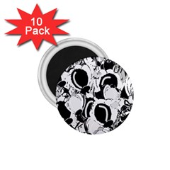 Black And White Garden 1 75  Magnets (10 Pack) 