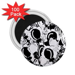 Black And White Garden 2 25  Magnets (100 Pack) 