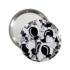 Black And White Garden 2 25  Handbag Mirrors by Valentinaart