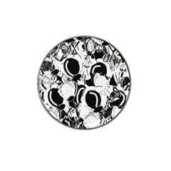 Black And White Garden Hat Clip Ball Marker (4 Pack)