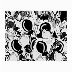 Black And White Garden Small Glasses Cloth (2-side)