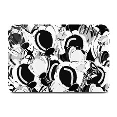 Black And White Garden Plate Mats by Valentinaart