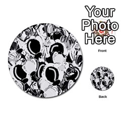 Black And White Garden Multi-purpose Cards (round)  by Valentinaart