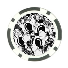 Black And White Garden Poker Chip Card Guards (10 Pack)  by Valentinaart