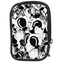 Black And White Garden Compact Camera Cases by Valentinaart