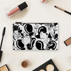 Black And White Garden Cosmetic Bag (small)  by Valentinaart