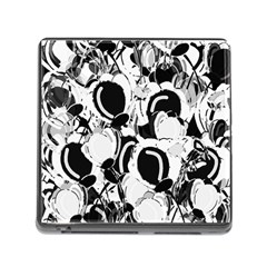 Black And White Garden Memory Card Reader (square) by Valentinaart