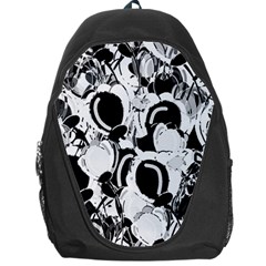 Black And White Garden Backpack Bag by Valentinaart