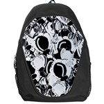 Black and white garden Backpack Bag Front