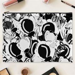 Black And White Garden Cosmetic Bag (xxxl)  by Valentinaart