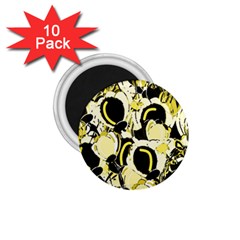 Yellow Abstract Garden 1 75  Magnets (10 Pack)  by Valentinaart