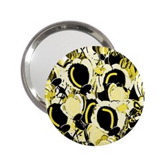 Yellow Abstract Garden 2 25  Handbag Mirrors by Valentinaart