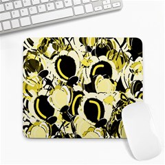 Yellow Abstract Garden Large Mousepads