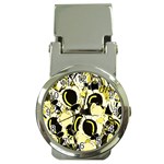 Yellow abstract garden Money Clip Watches Front