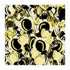 Yellow Abstract Garden Medium Glasses Cloth